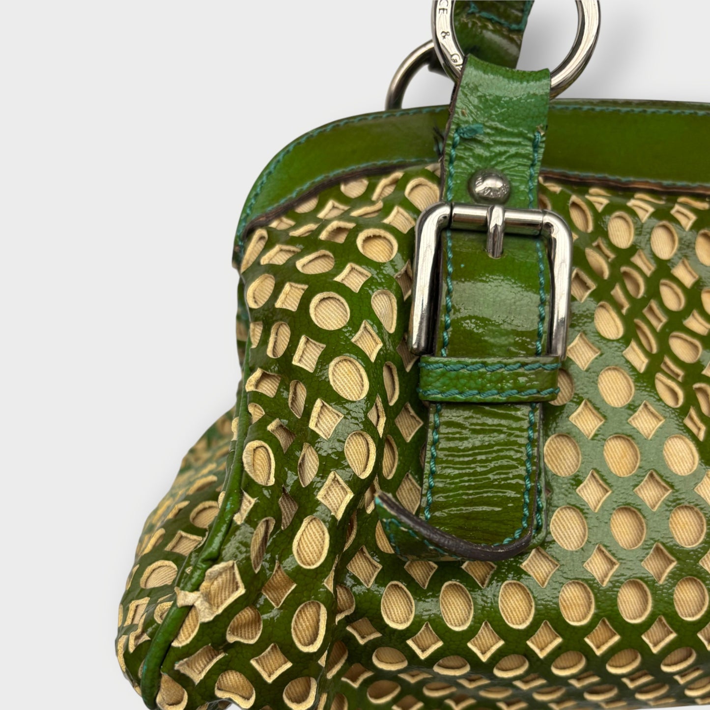 Cut Out Leather Handbag