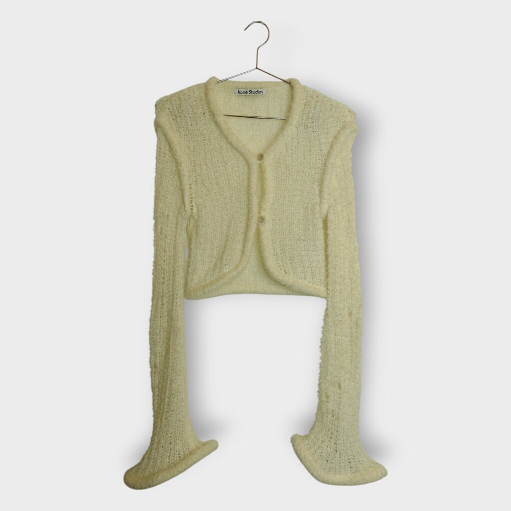 Cream Sleeve Detail Cardigan