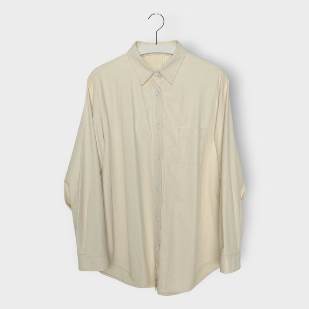 Crinkle Leather Shirt