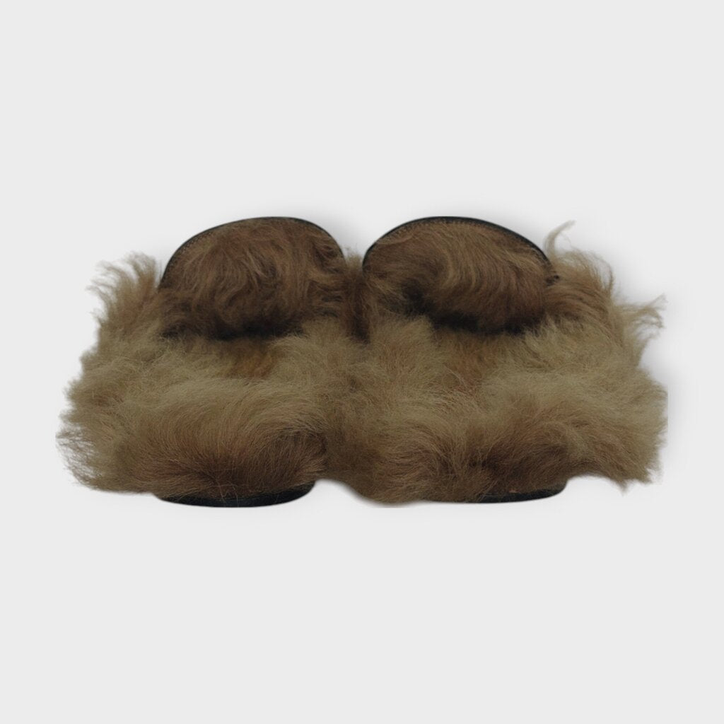 Leather Fur Lined Loafers