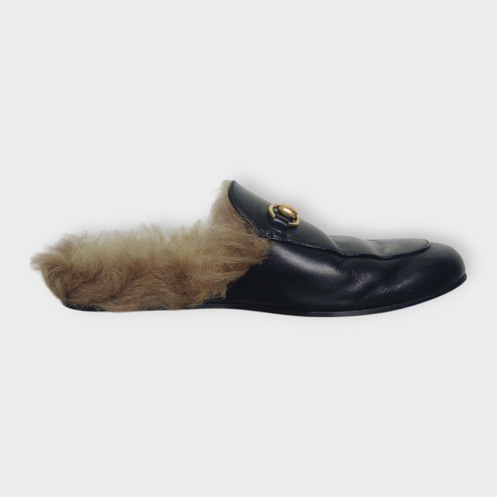 Leather Fur Lined Loafers