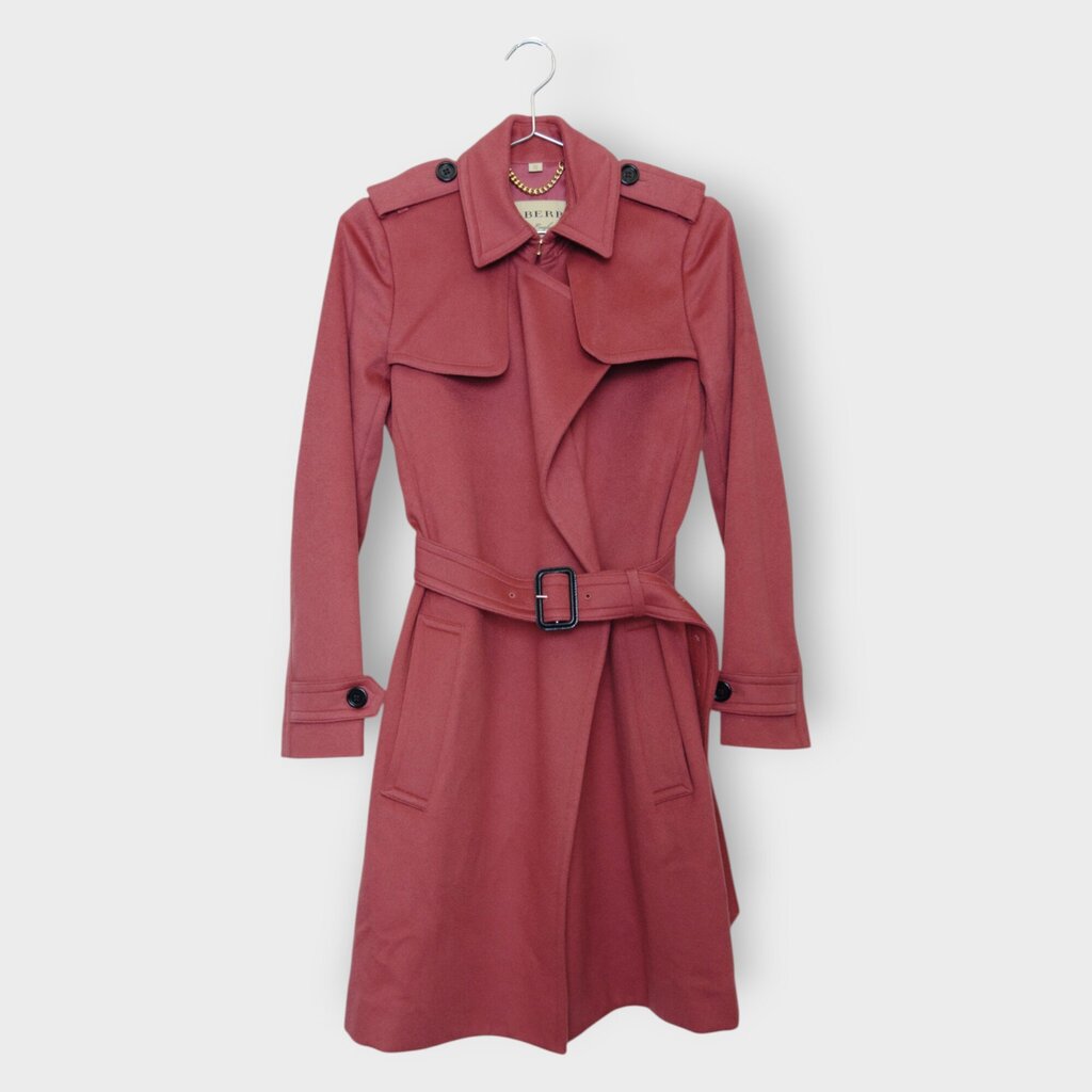 Cashmere Belted Trench Coat
