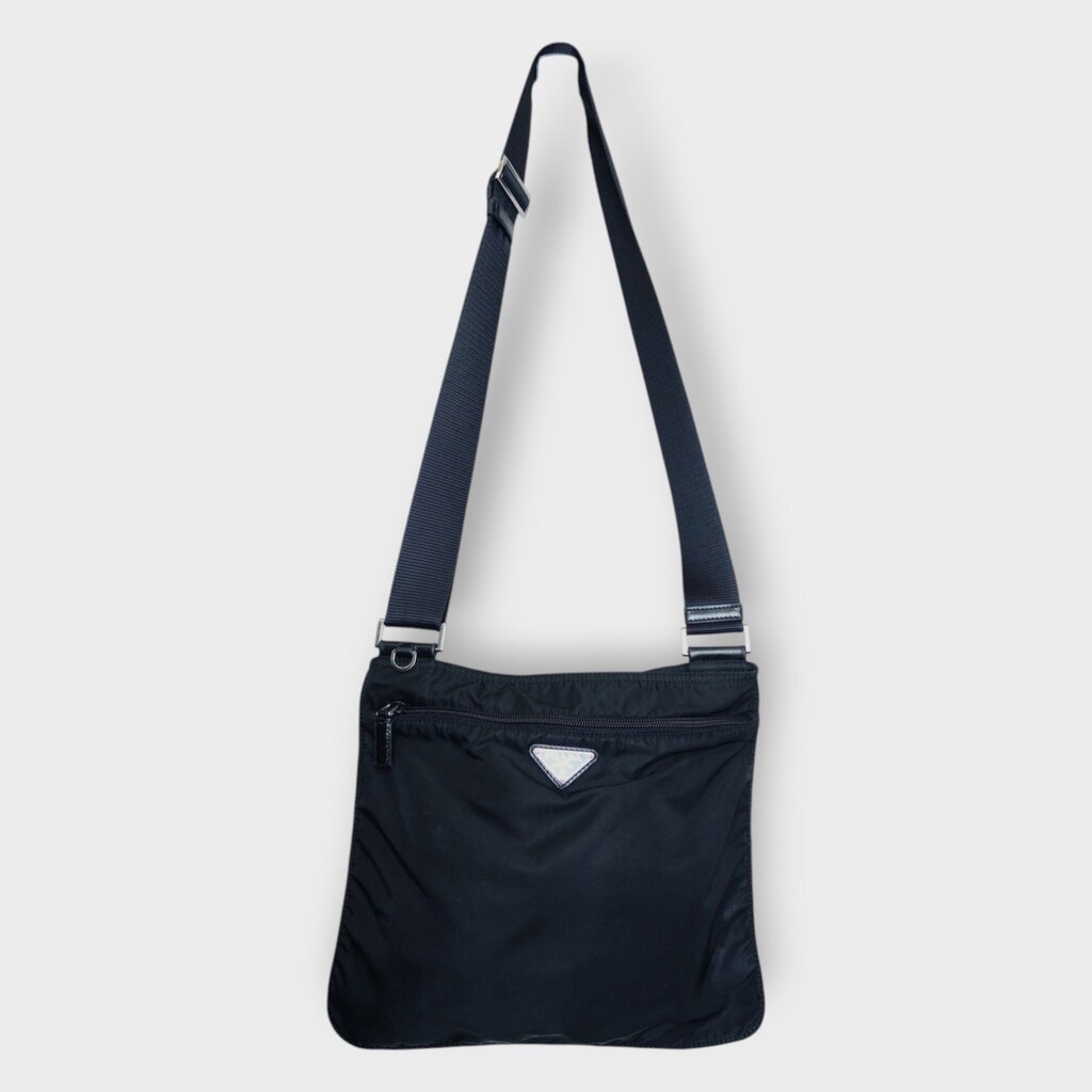 Black Nylon Crossbody Bag