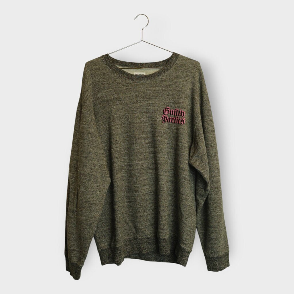 Mottled Cotton Logo Crewneck