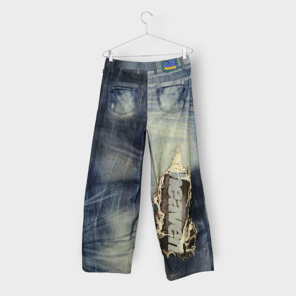 Distressed Nylon Bladee Pant