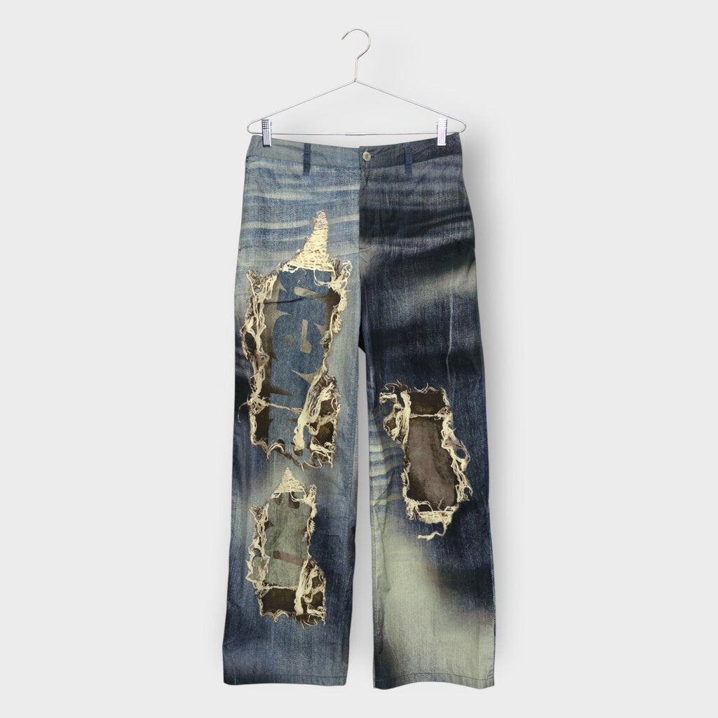 Distressed Nylon Bladee Pant
