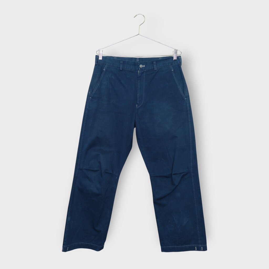 2001 Blue Cotton Drill Bowed Leg Pants