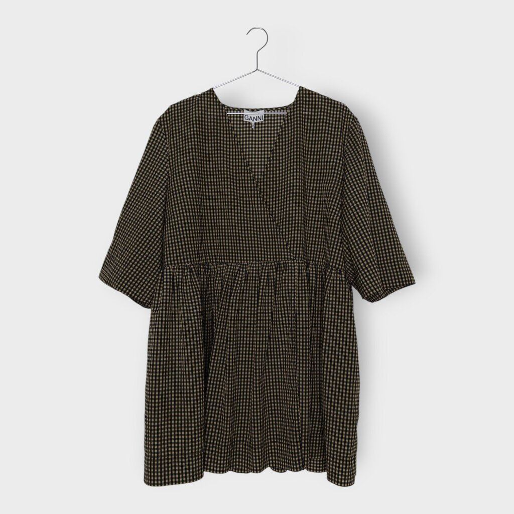 Check Smock Dress