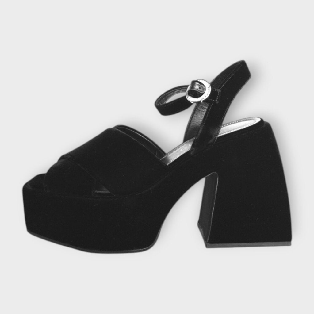 Velvet Joni Platform Sandals & Box