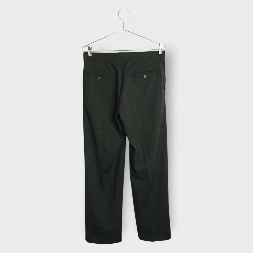 Wool Check Trousers