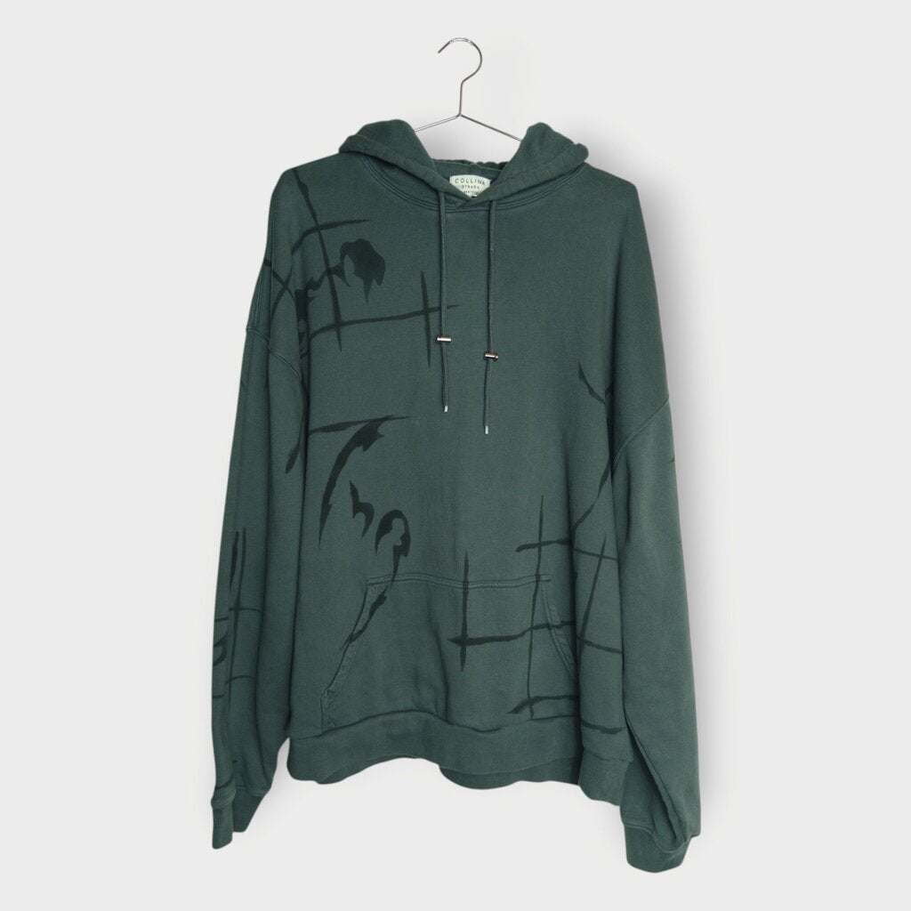 Printed Bear Ear Hoodie
