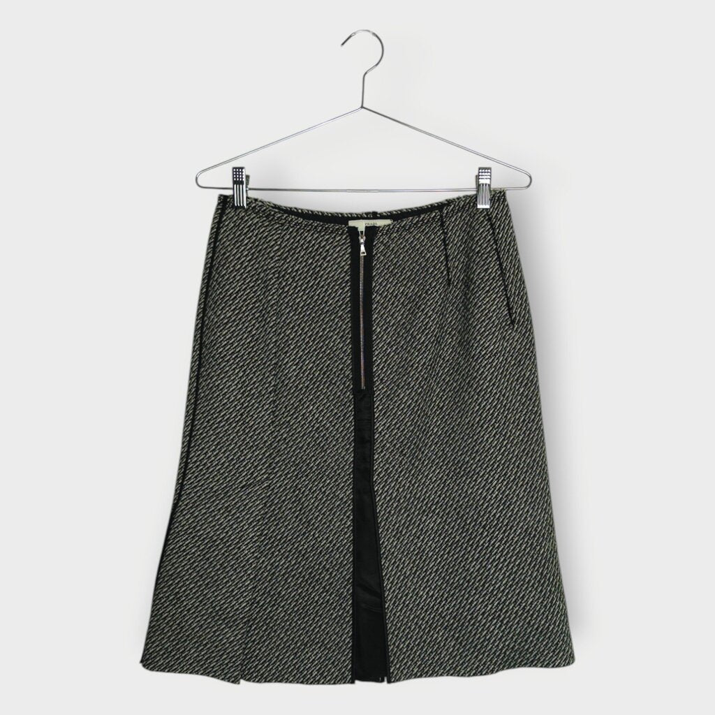 Wool Midi Skirt