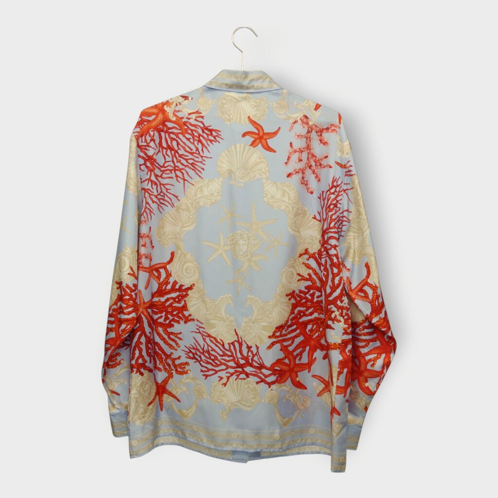 Silk Barocco Sea Print Shirt