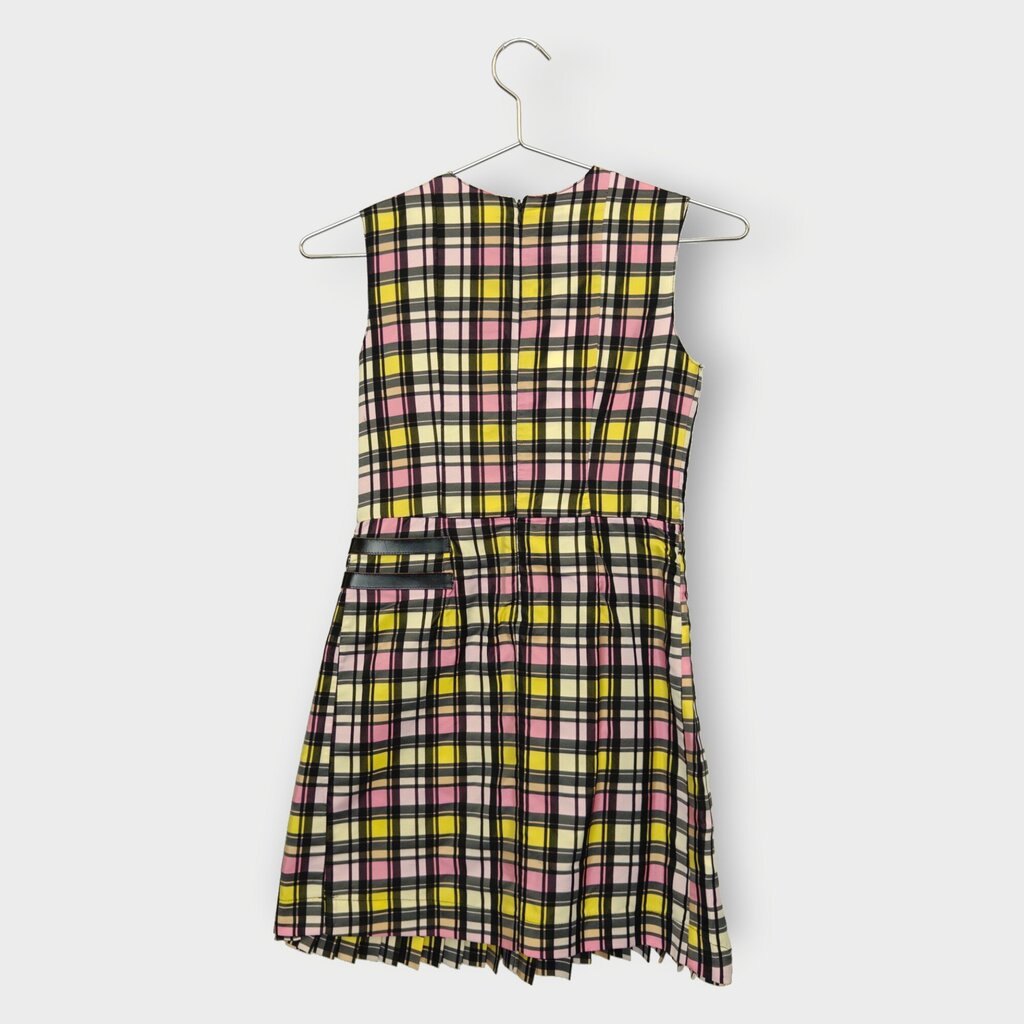 Plaid Pleated Mini Dress