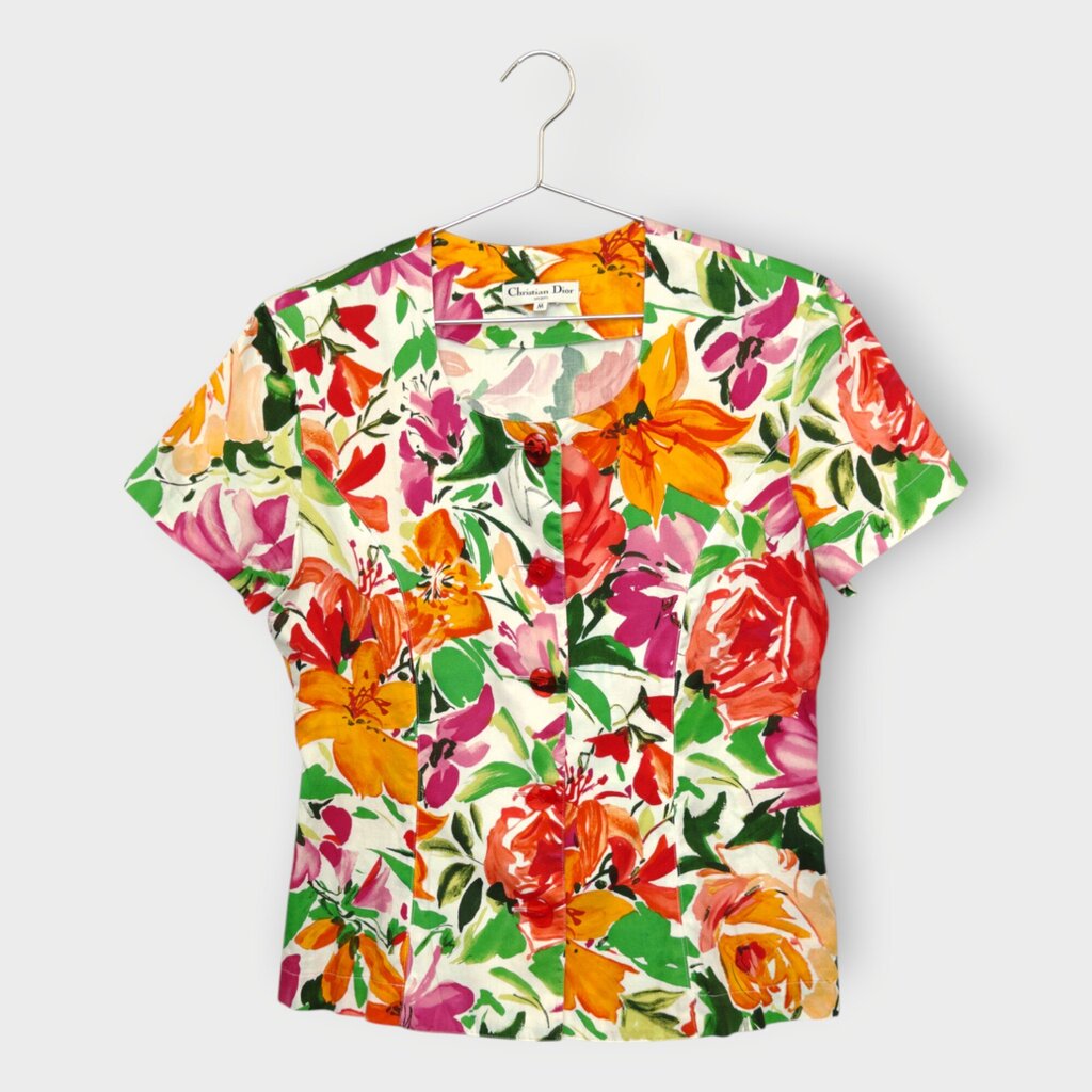 Floral Button Top