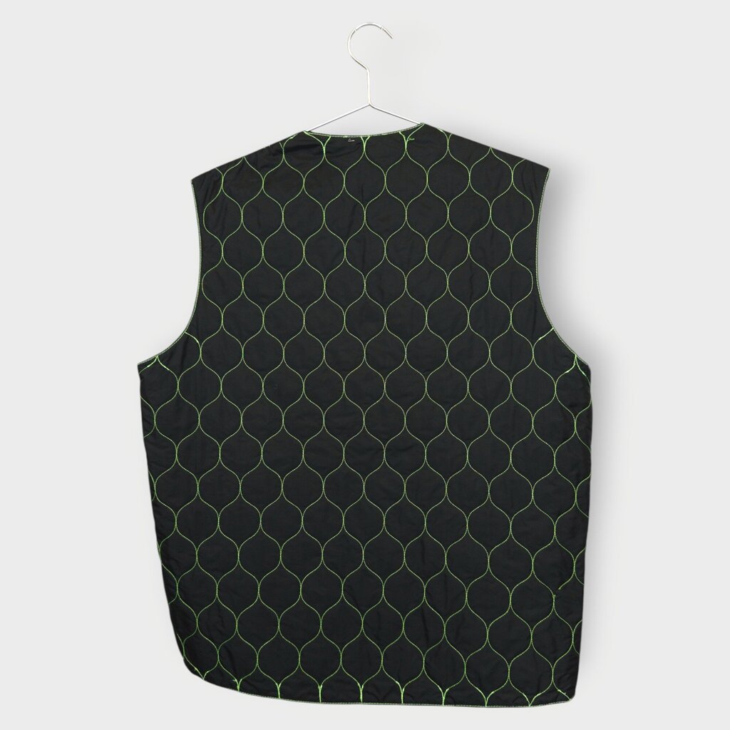 Quilted Scale Stitching Button Vest