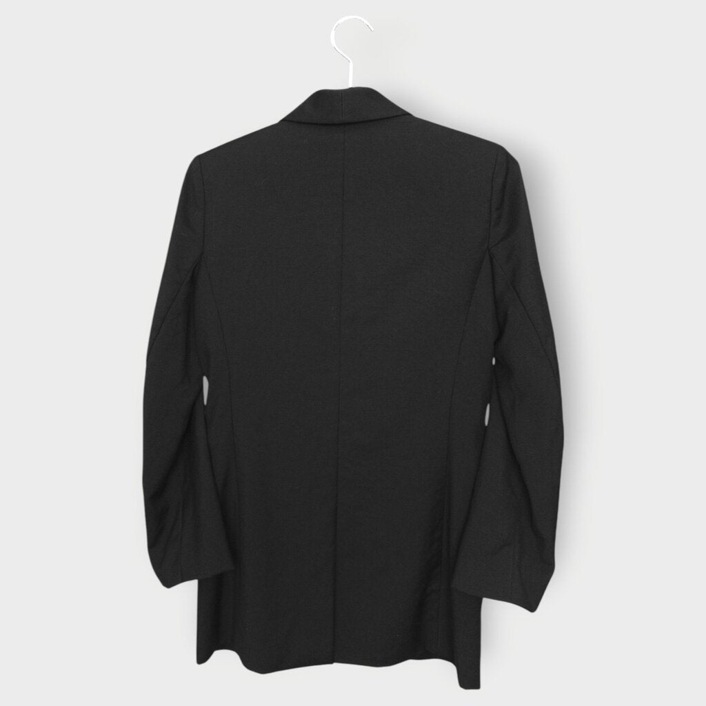 Wool Button Detail Blazer