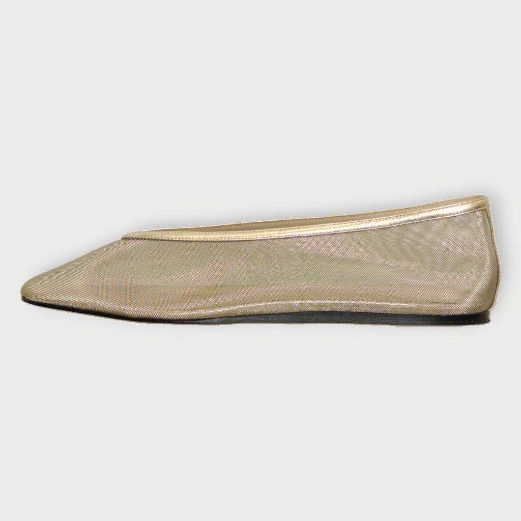 Mesh Square Toe Flats