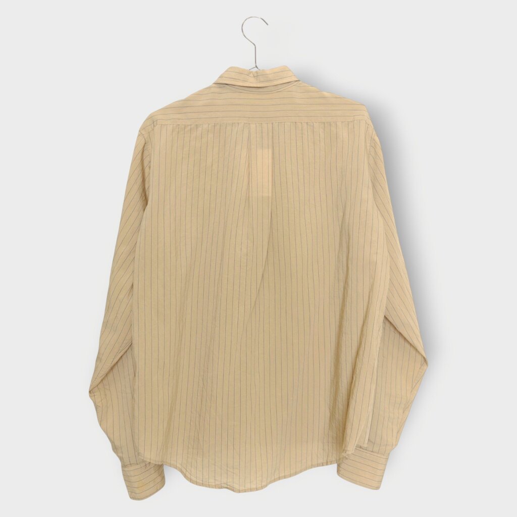 Beige & Blue Pinstripe Foundation Shirt