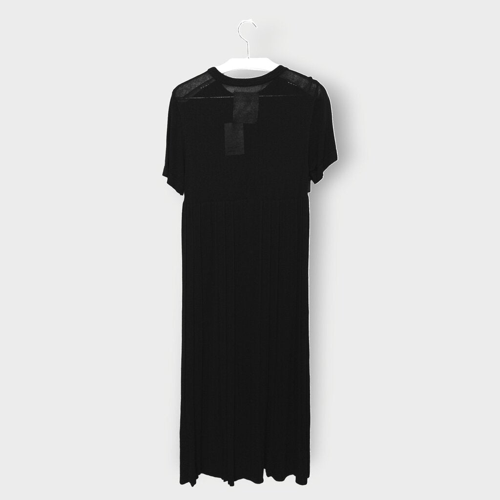 Knit Pleated Babydoll Dress