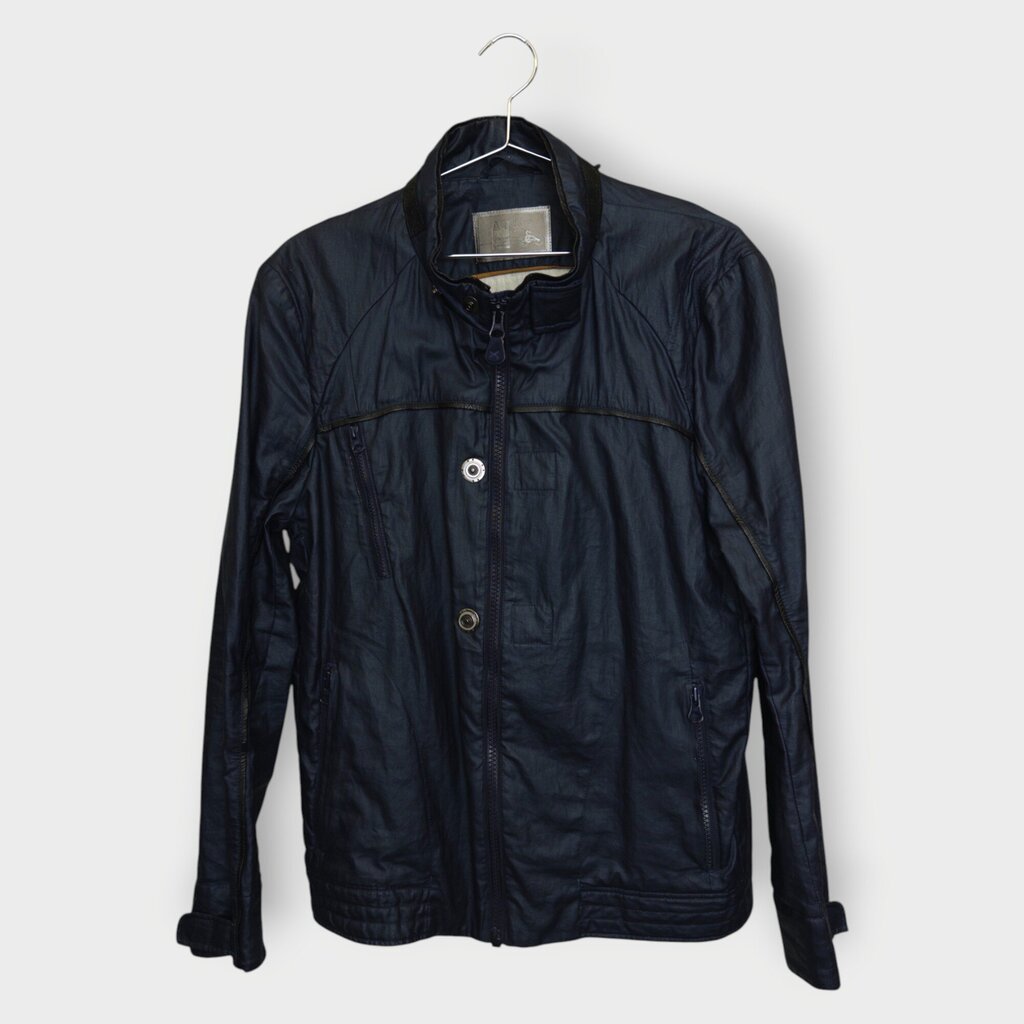 Zip and Button Racing Jacket