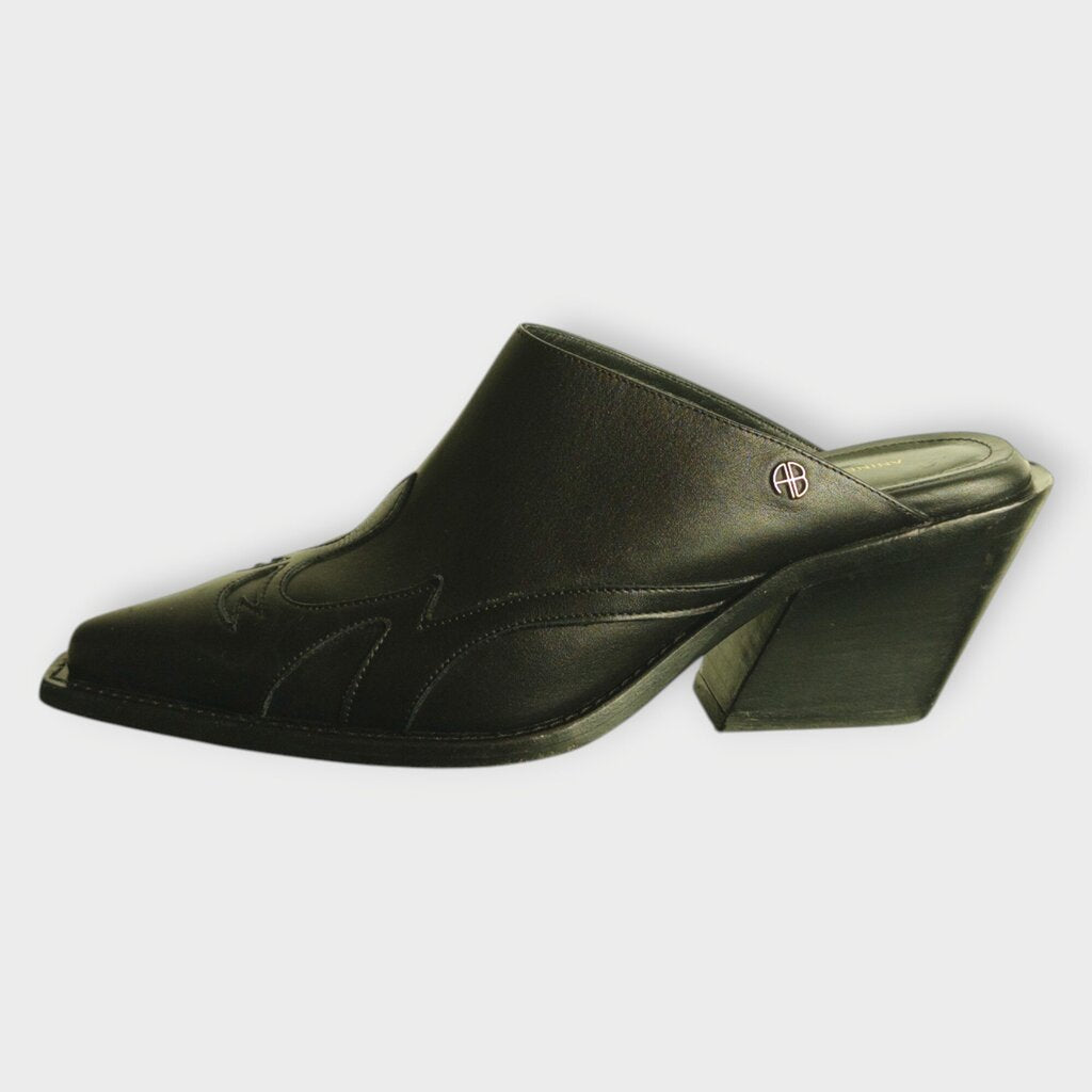 Leather Western Mule