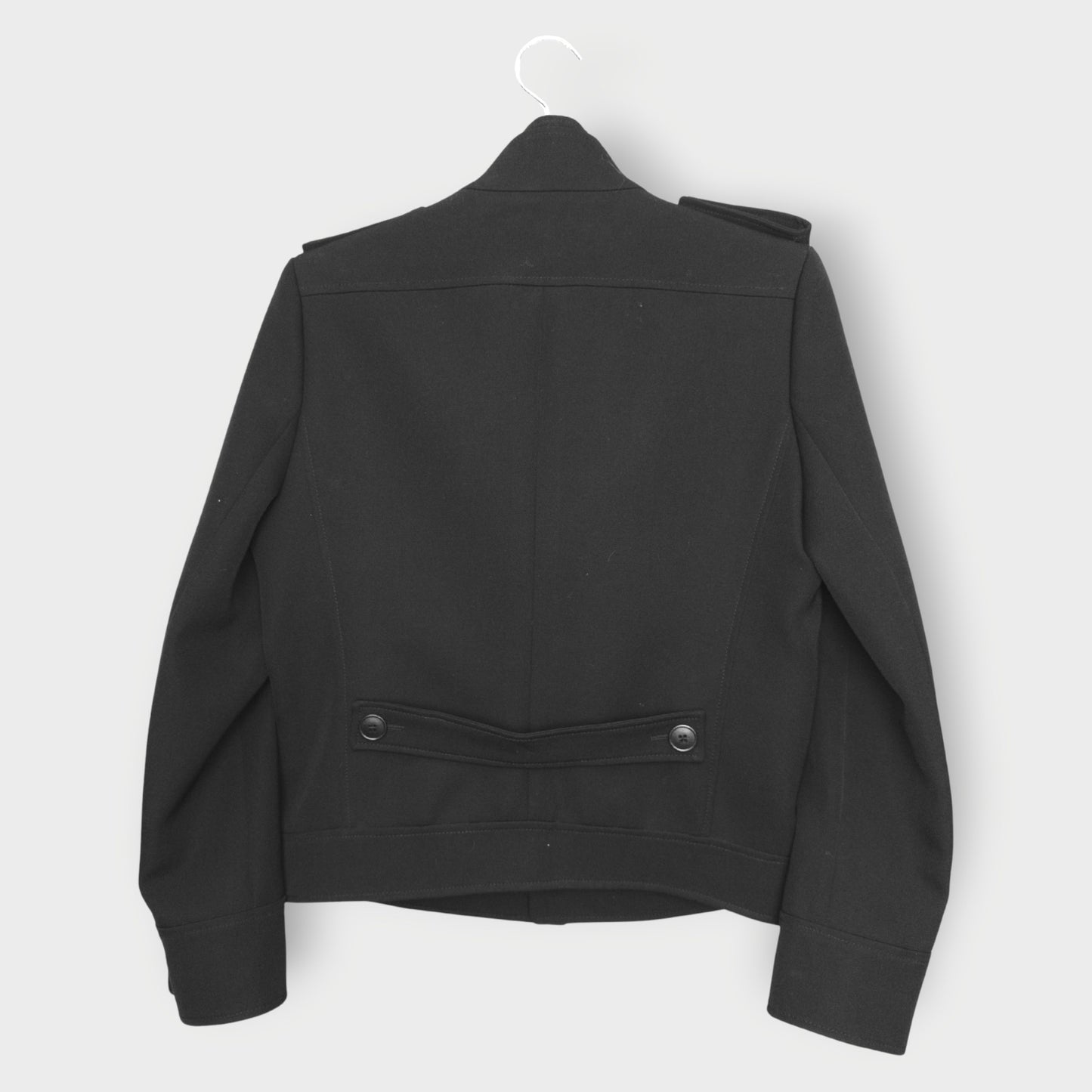 Wool Pleated Front Jacket