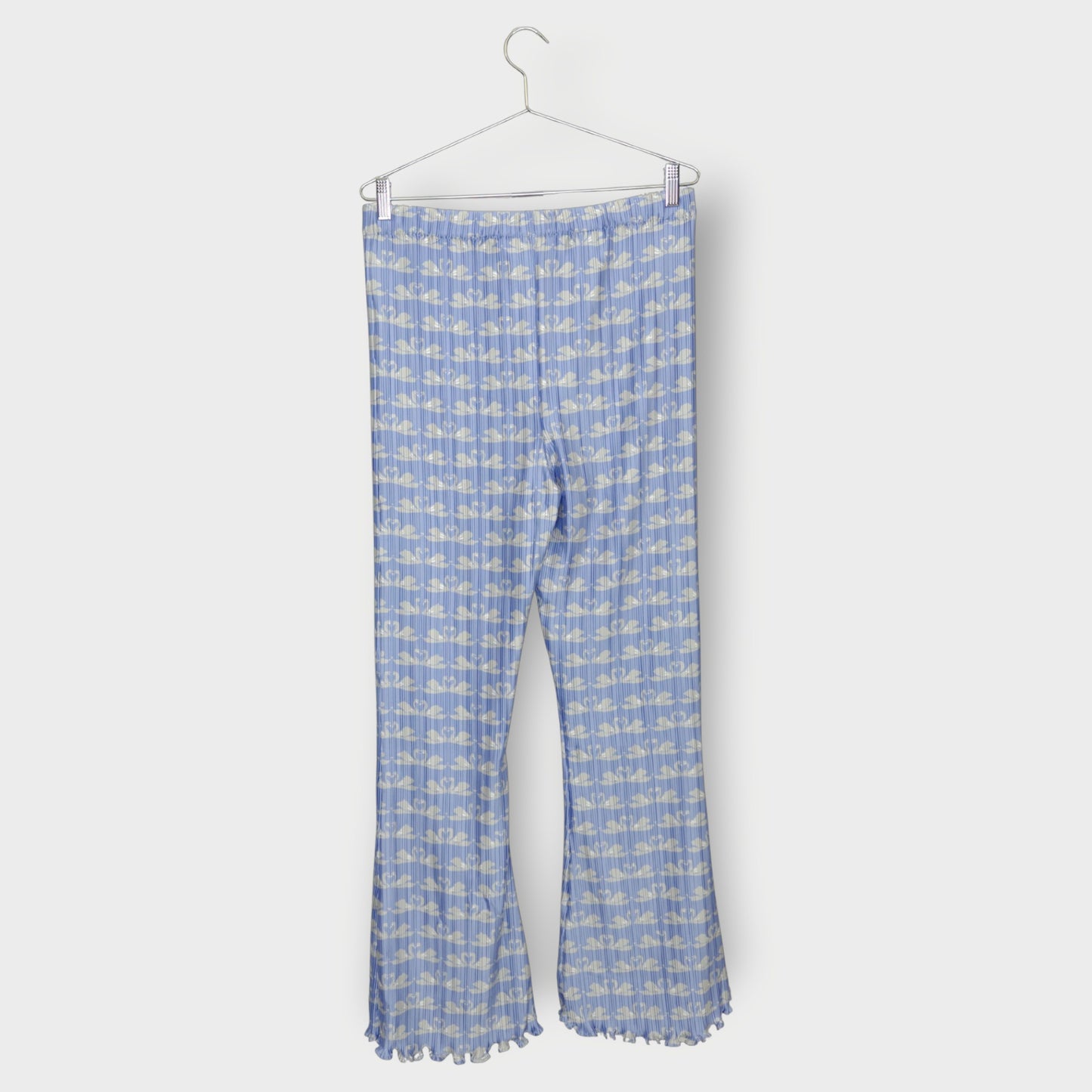 Swan Print Pleat Pants