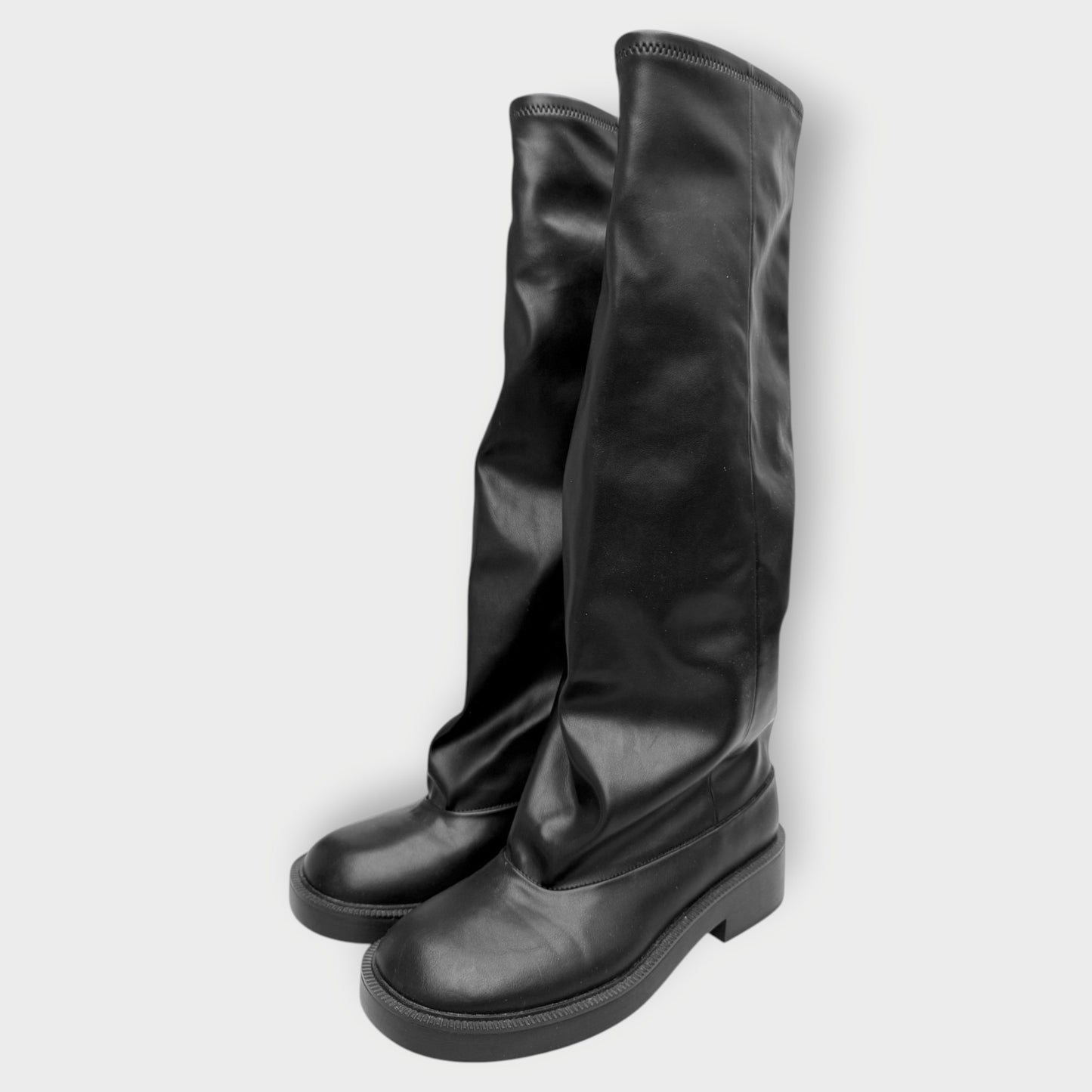 PU Knee High Jett Boots