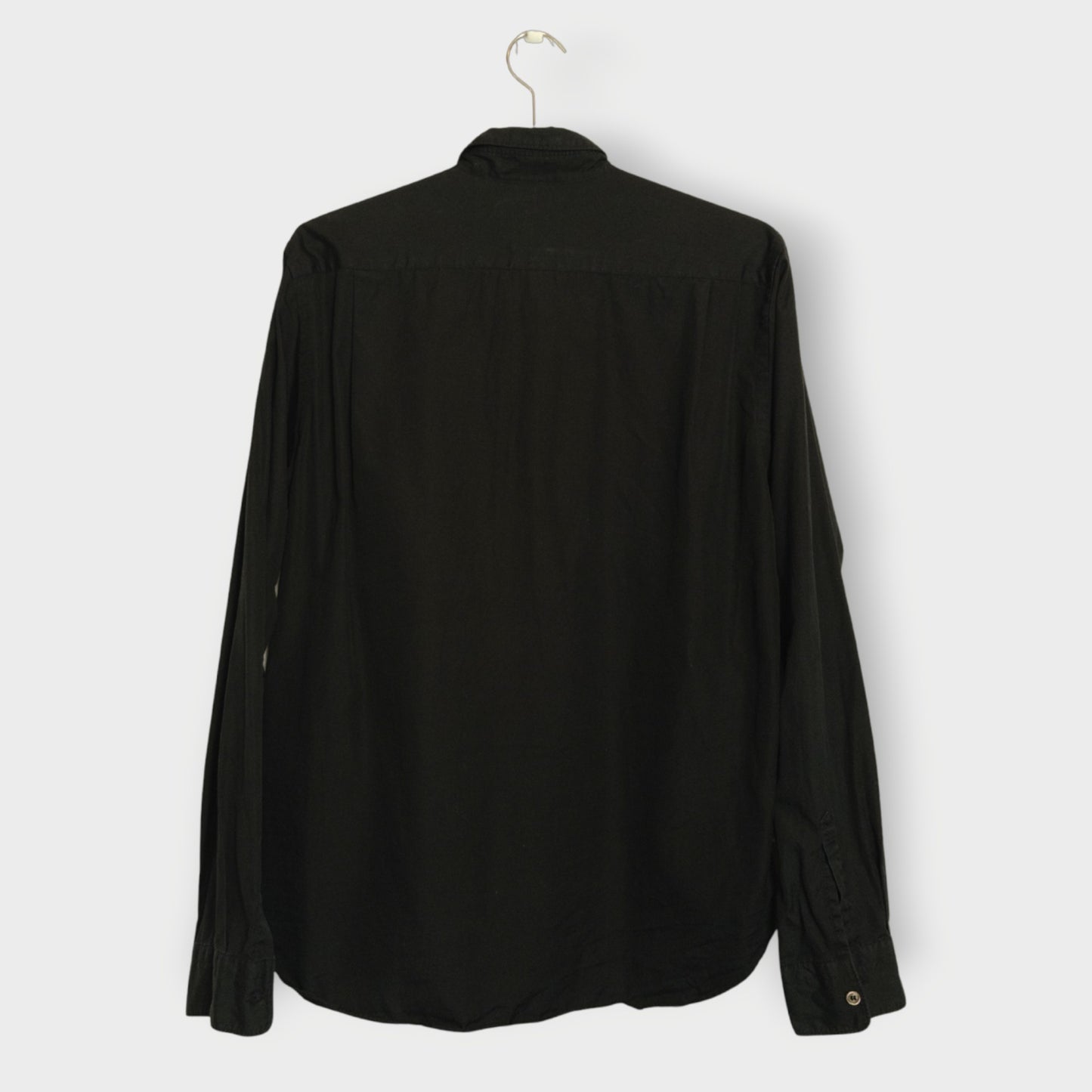 Black Maroon Trim Shirt