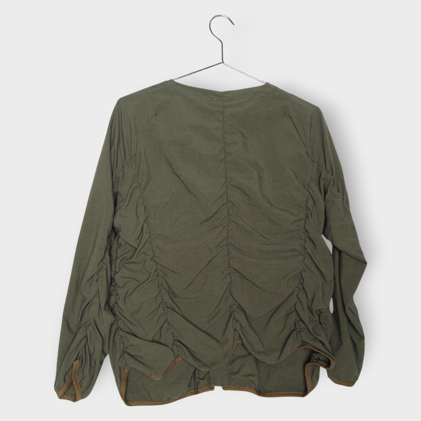 Ruched Zip Up Jacket