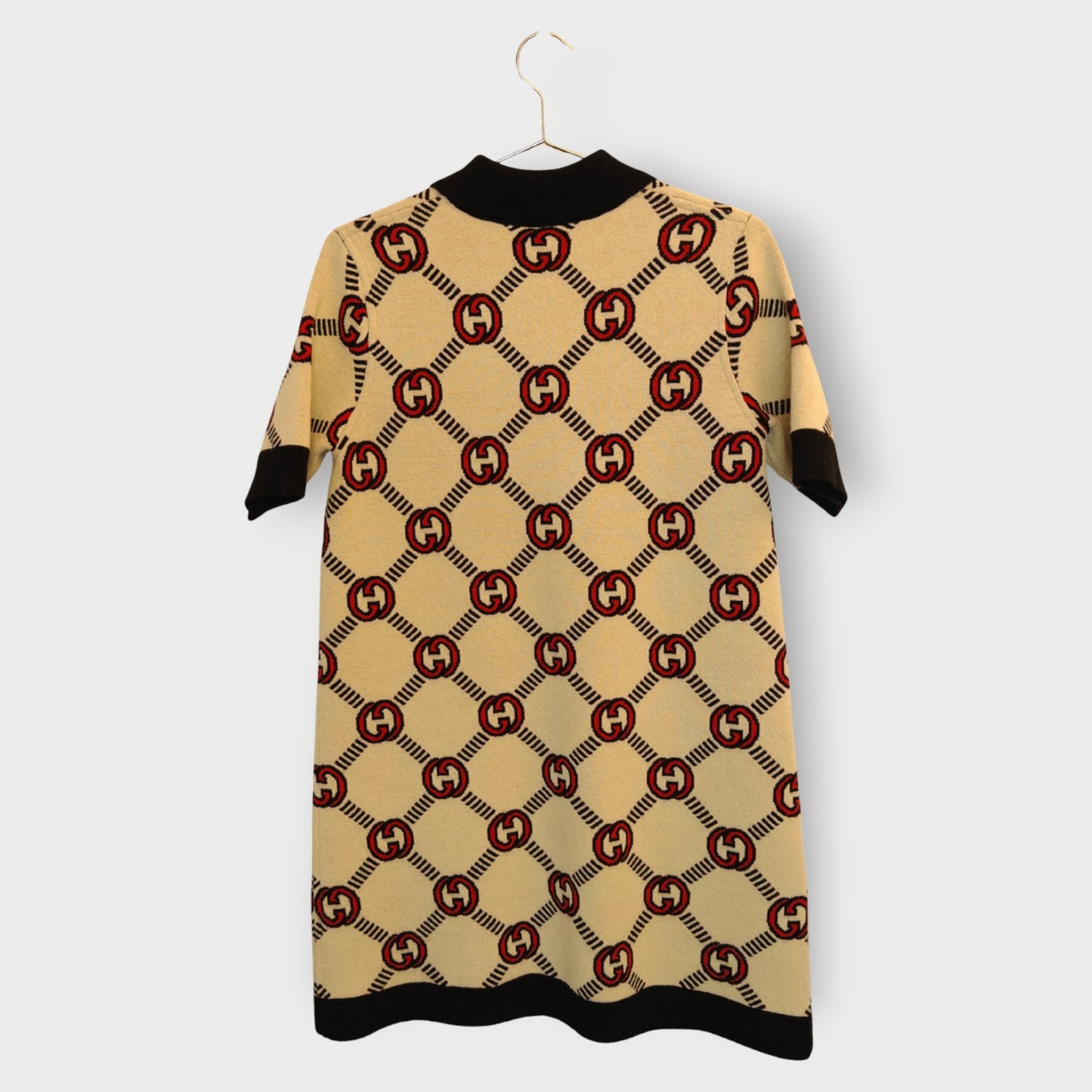 Reversible Monogram Wool Mini Dress
