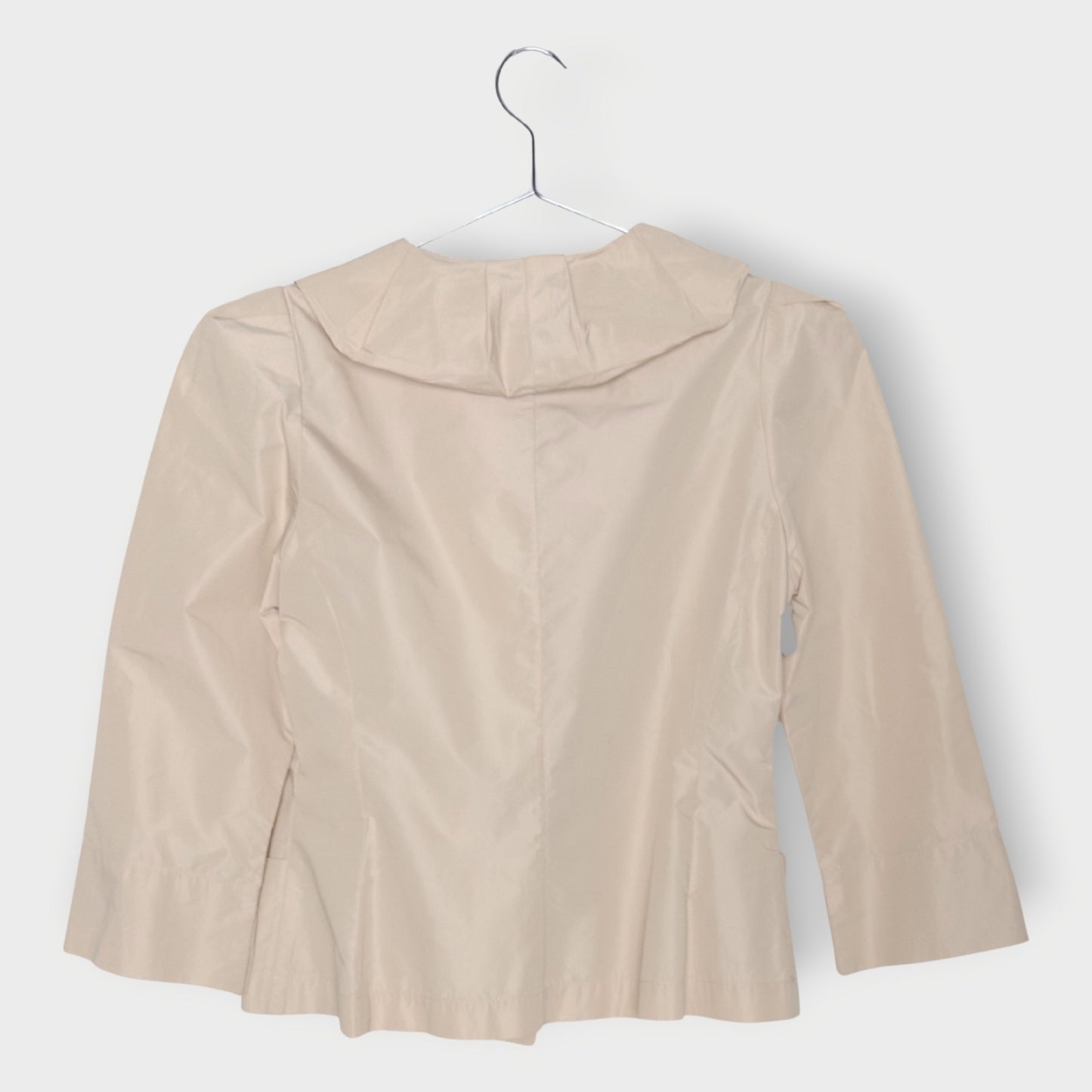 Nylon Pleat Collar Jacket
