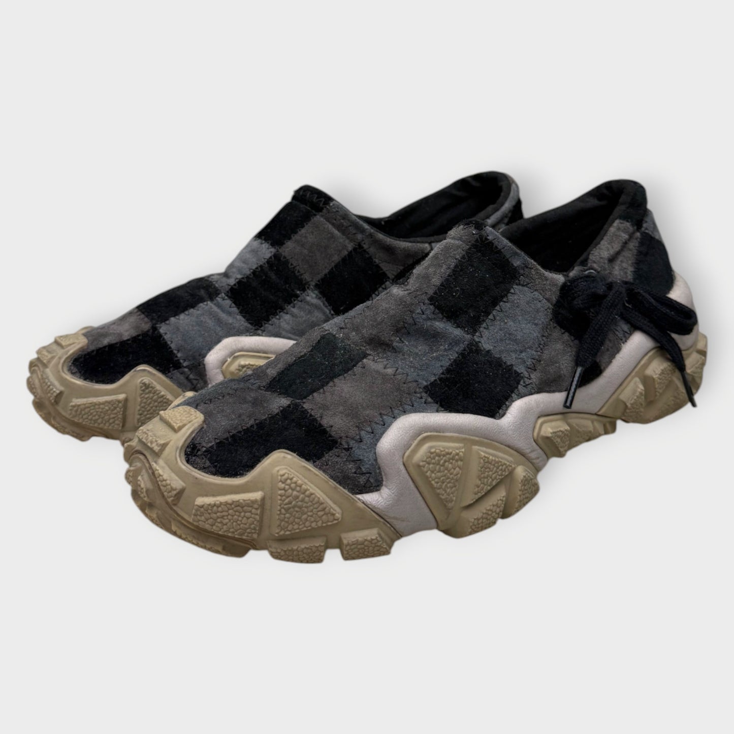 Checkered Boltzer Suede Sneaker