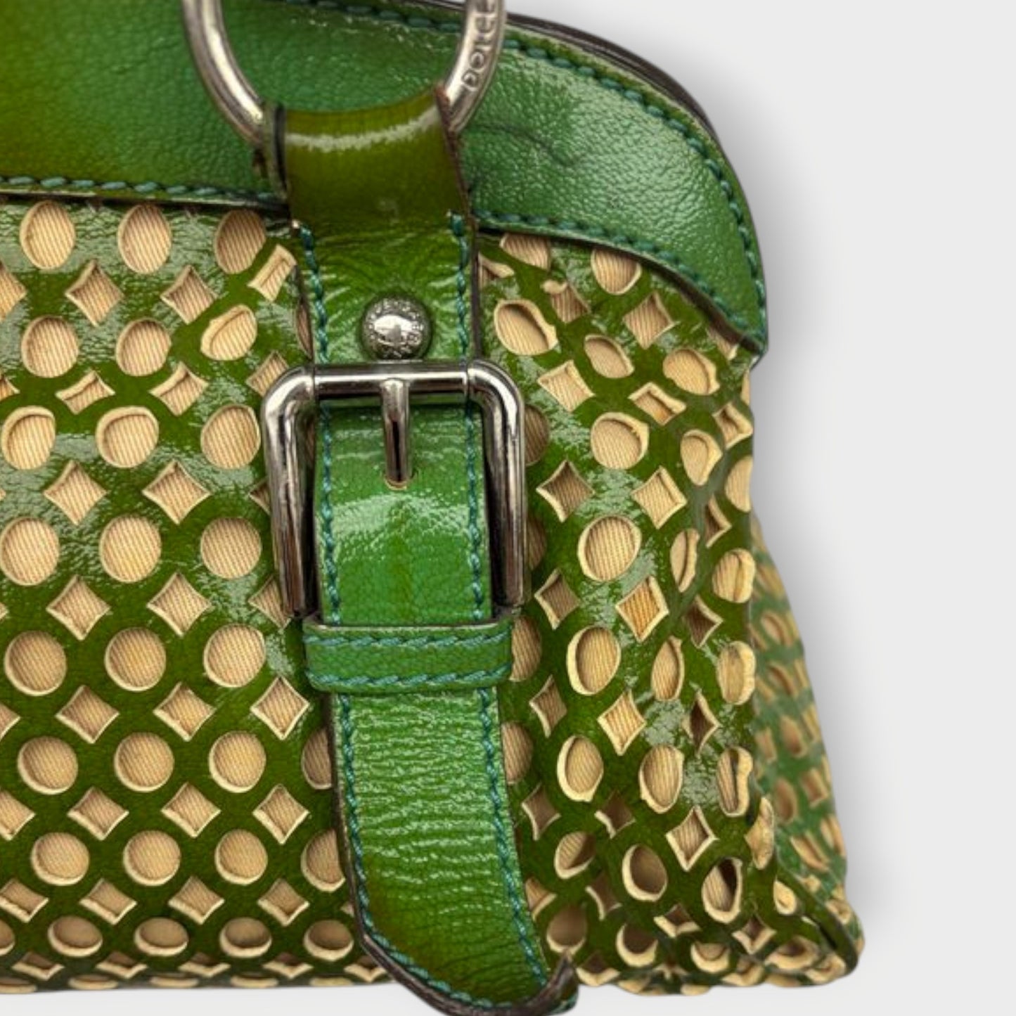 Cut Out Leather Handbag