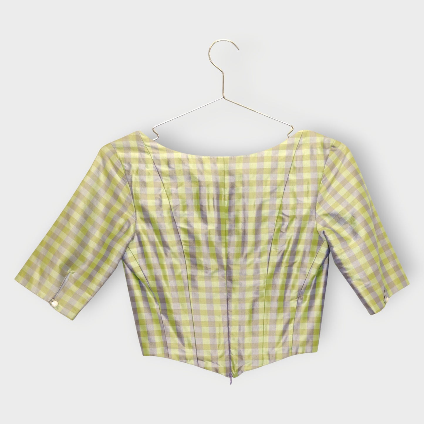 Gingham Silk Corset