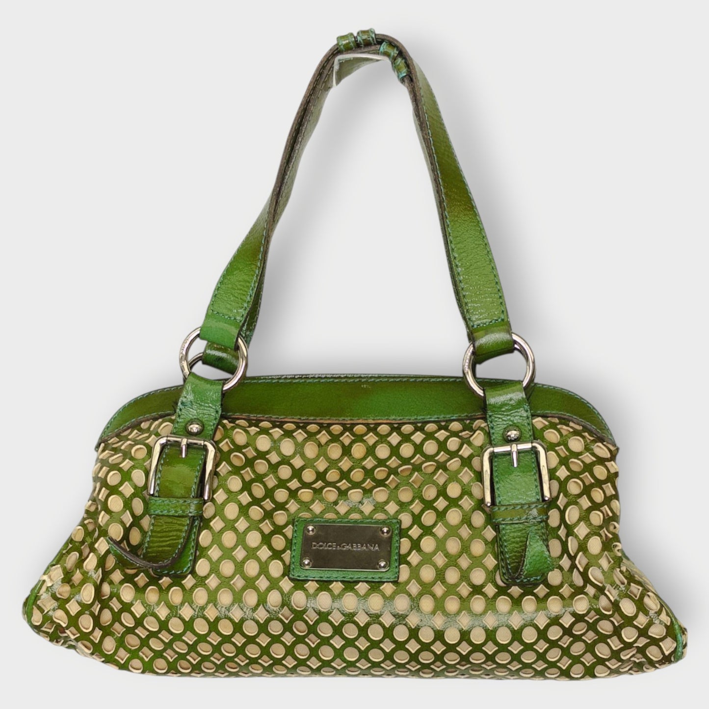 Cut Out Leather Handbag