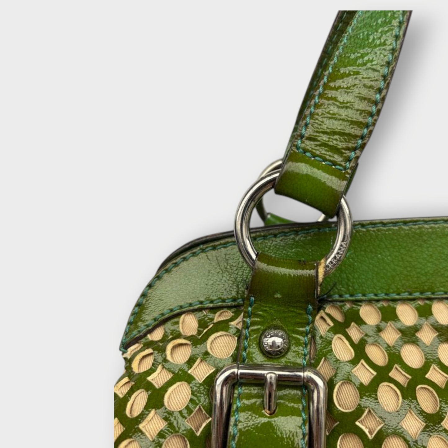 Cut Out Leather Handbag