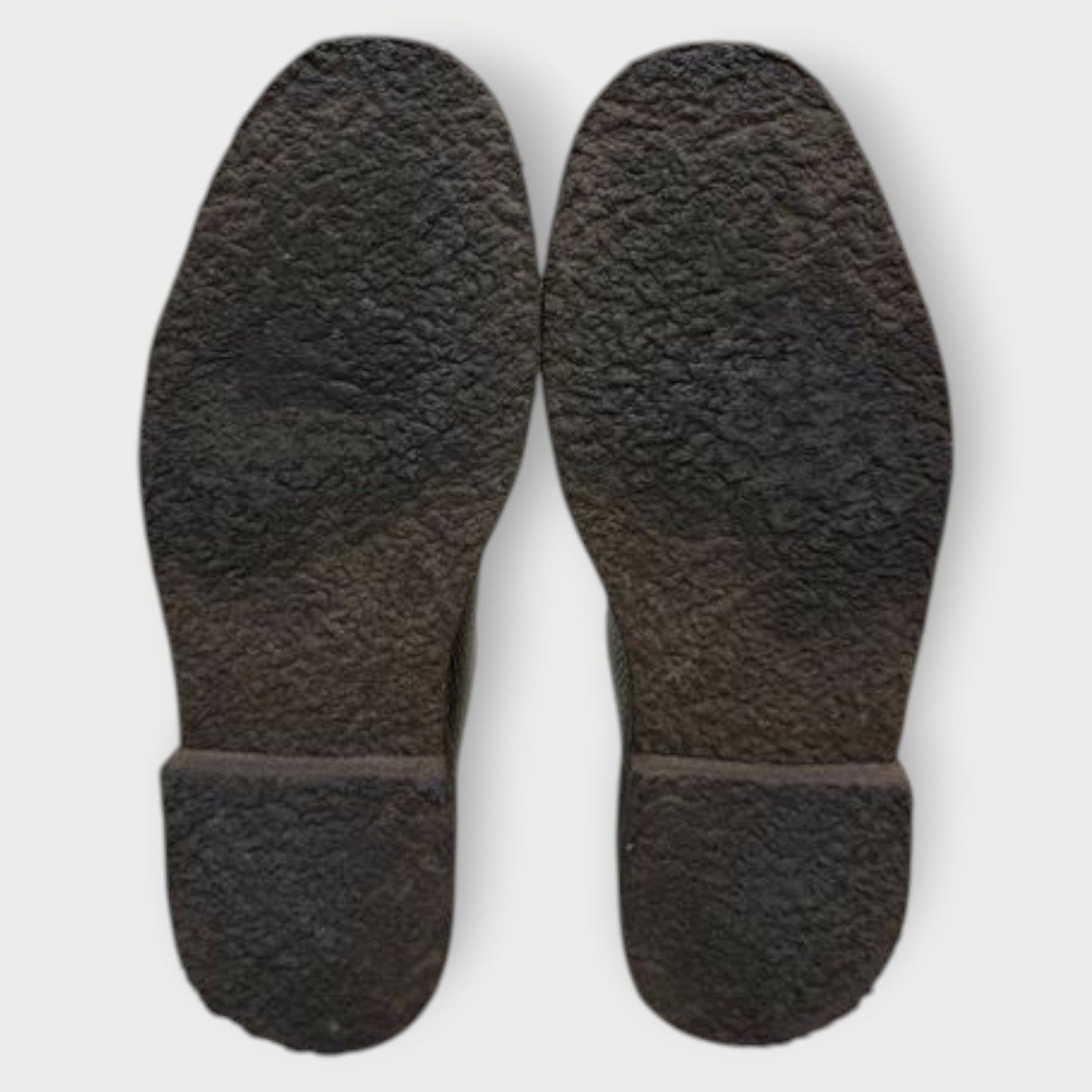 Pebbled Leather Crepe Slippers