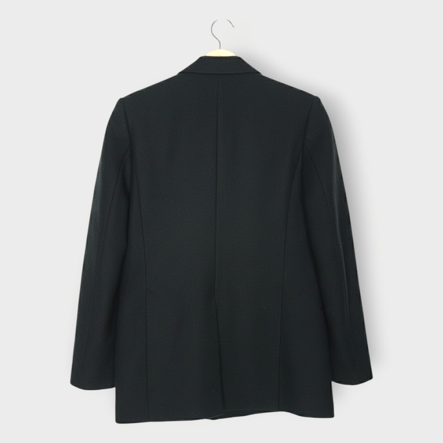 Wool Double Breasted Slit Blazer