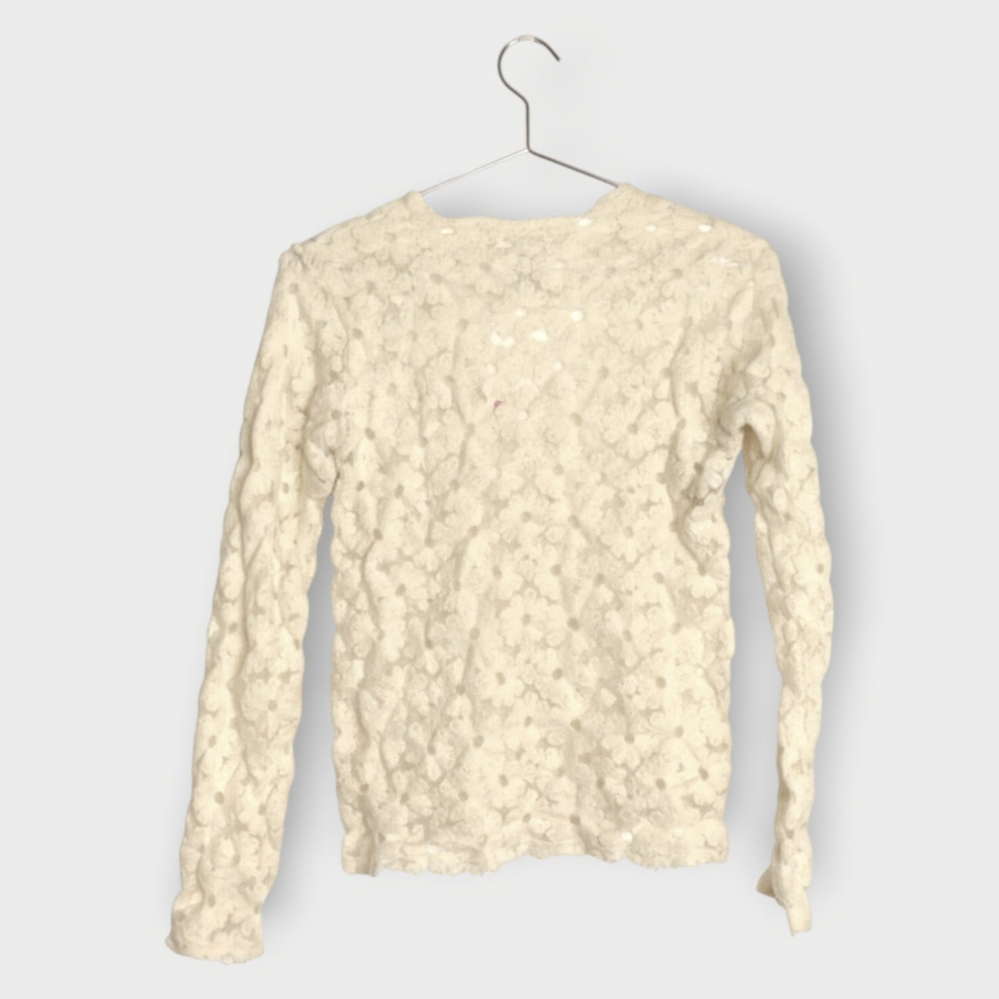 Embroidered Mesh Floral Top