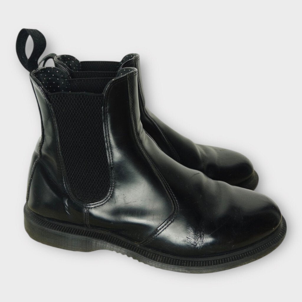 Black Leather Chelsea Boots