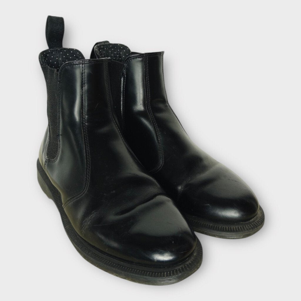Black Leather Chelsea Boots
