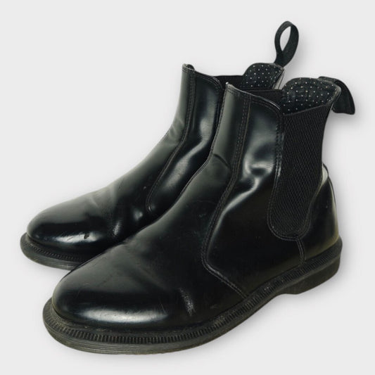 Black Leather Chelsea Boots