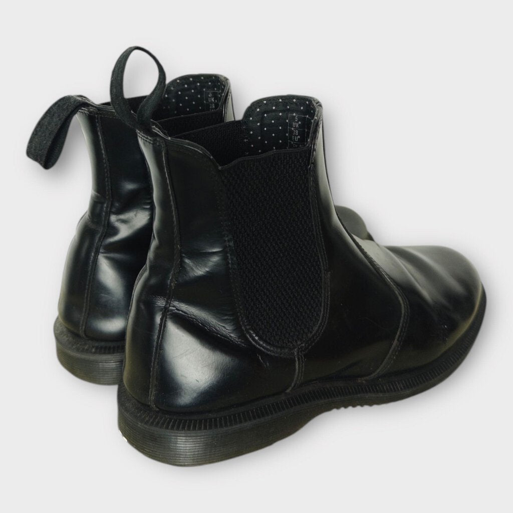 Black Leather Chelsea Boots