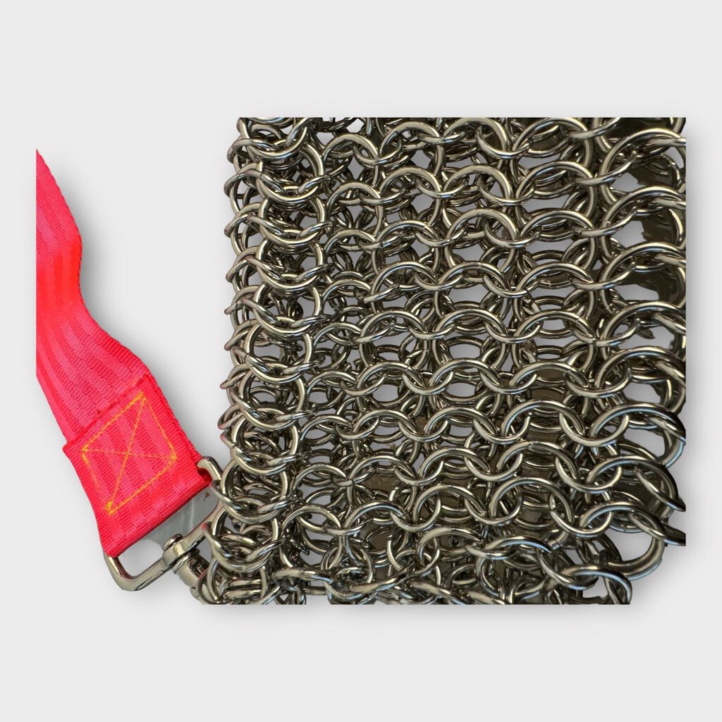 Hot Pink Strap Chain Mail Bag