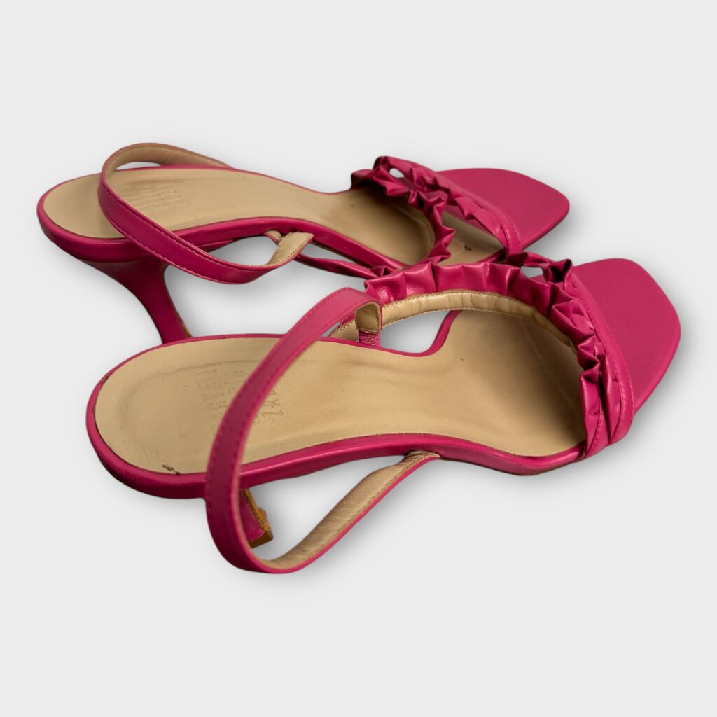 Maryam Nassir Zadeh Pink Ruffle Slingback Heels