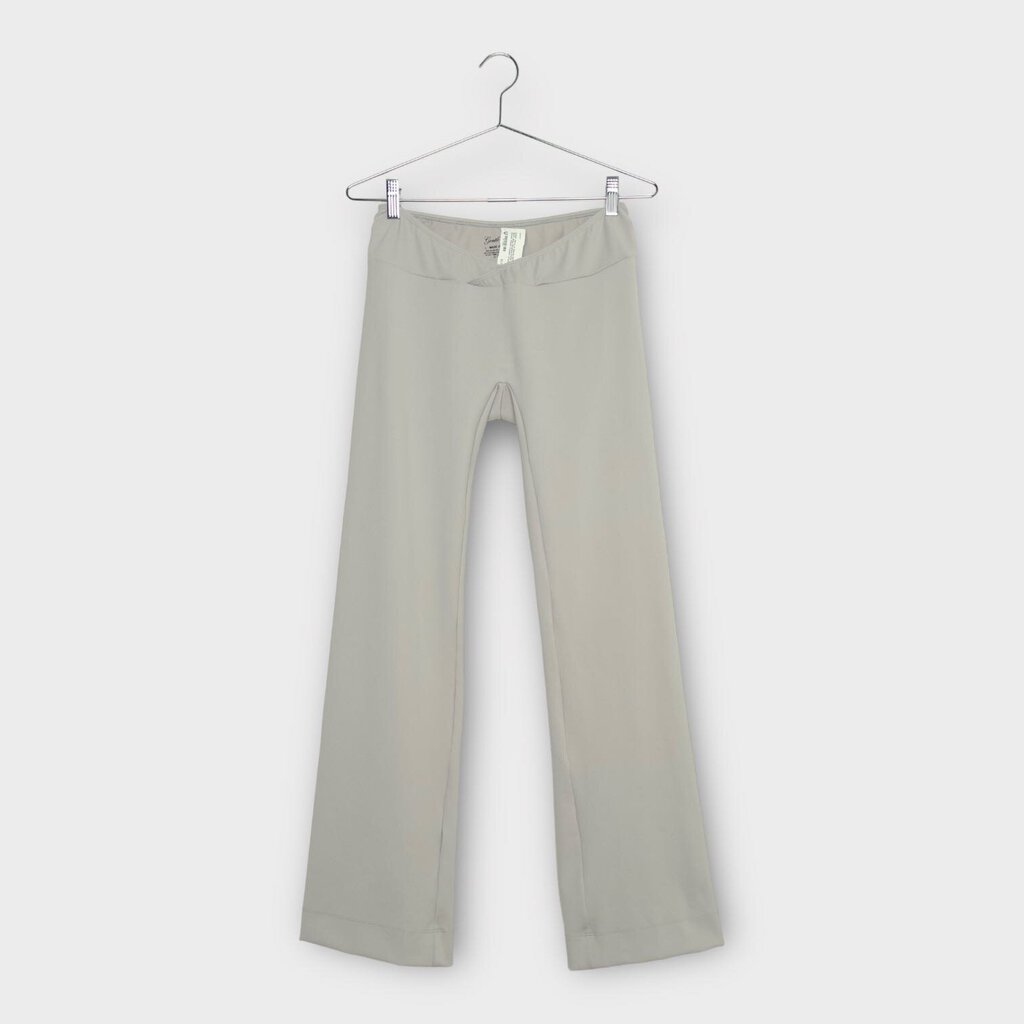 Soft Grey Brushed Ponte Cross Waist Trouser (Aus)