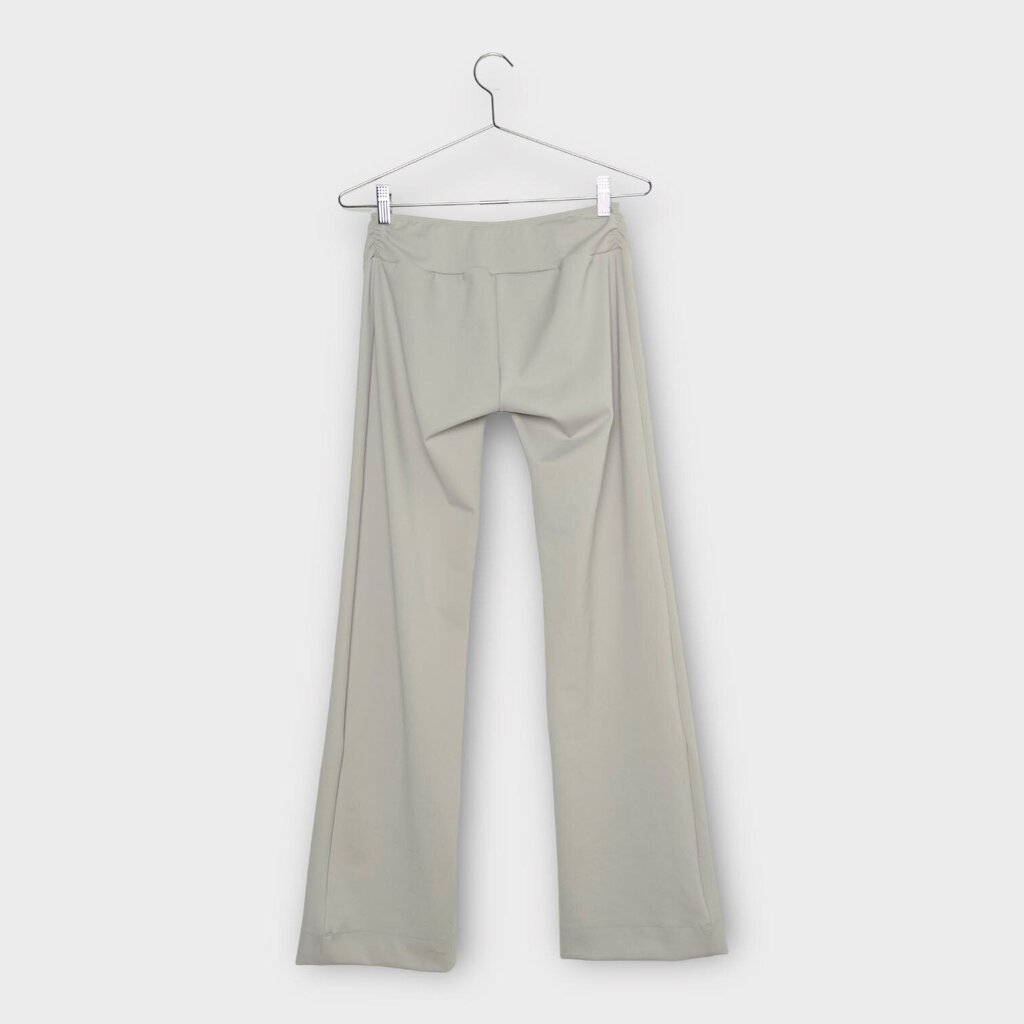 Soft Grey Brushed Ponte Cross Waist Trouser (Aus)