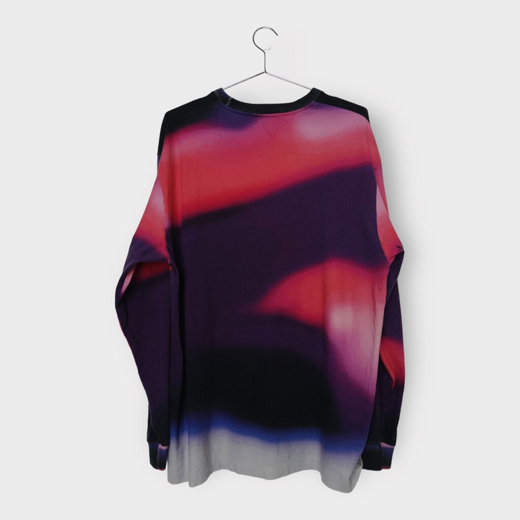 MSGM SS19 Pink & Purple Anime Print Long Sleeve